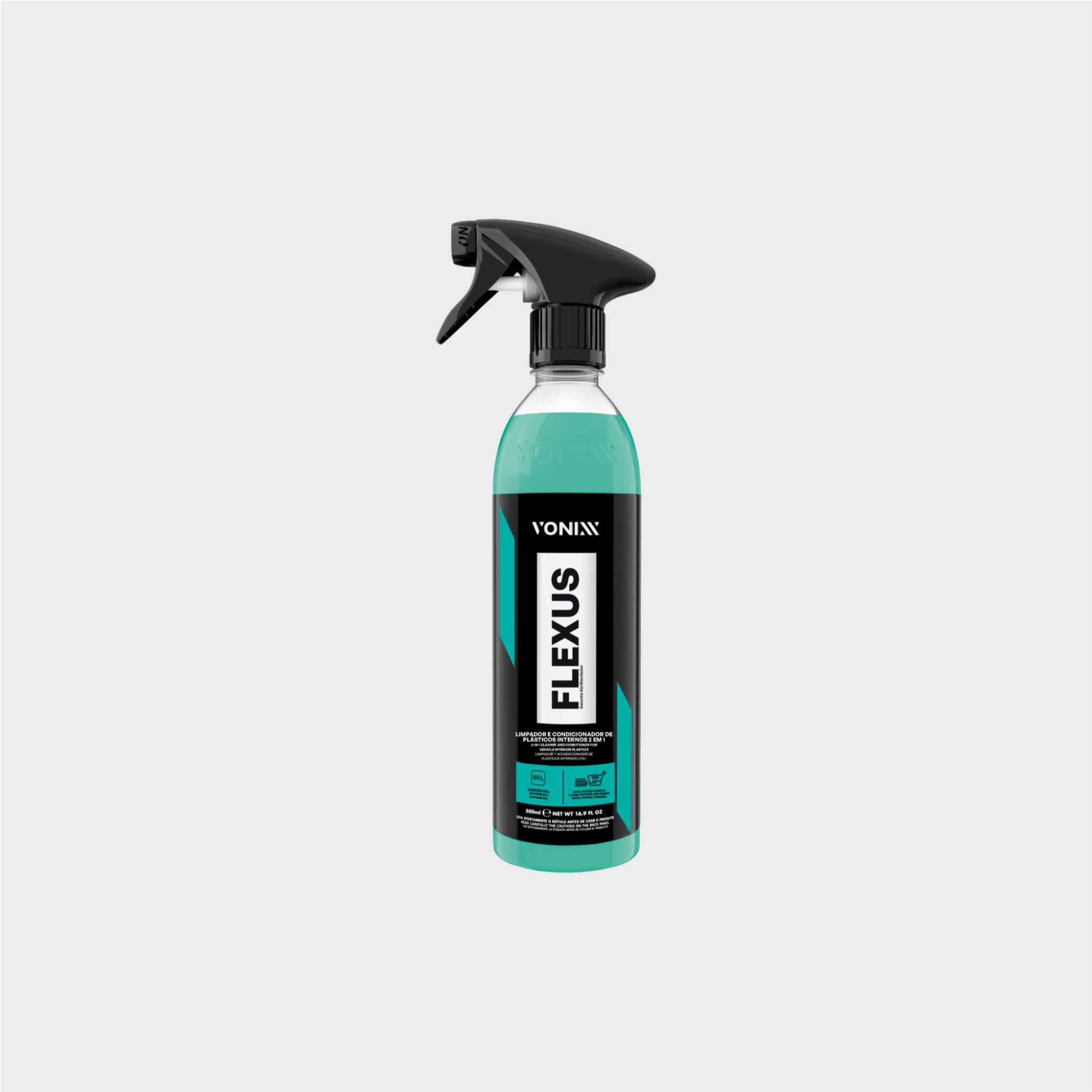 VONIXX Flexus 500ml – Limpador e Condicionador de Plásticos Internos