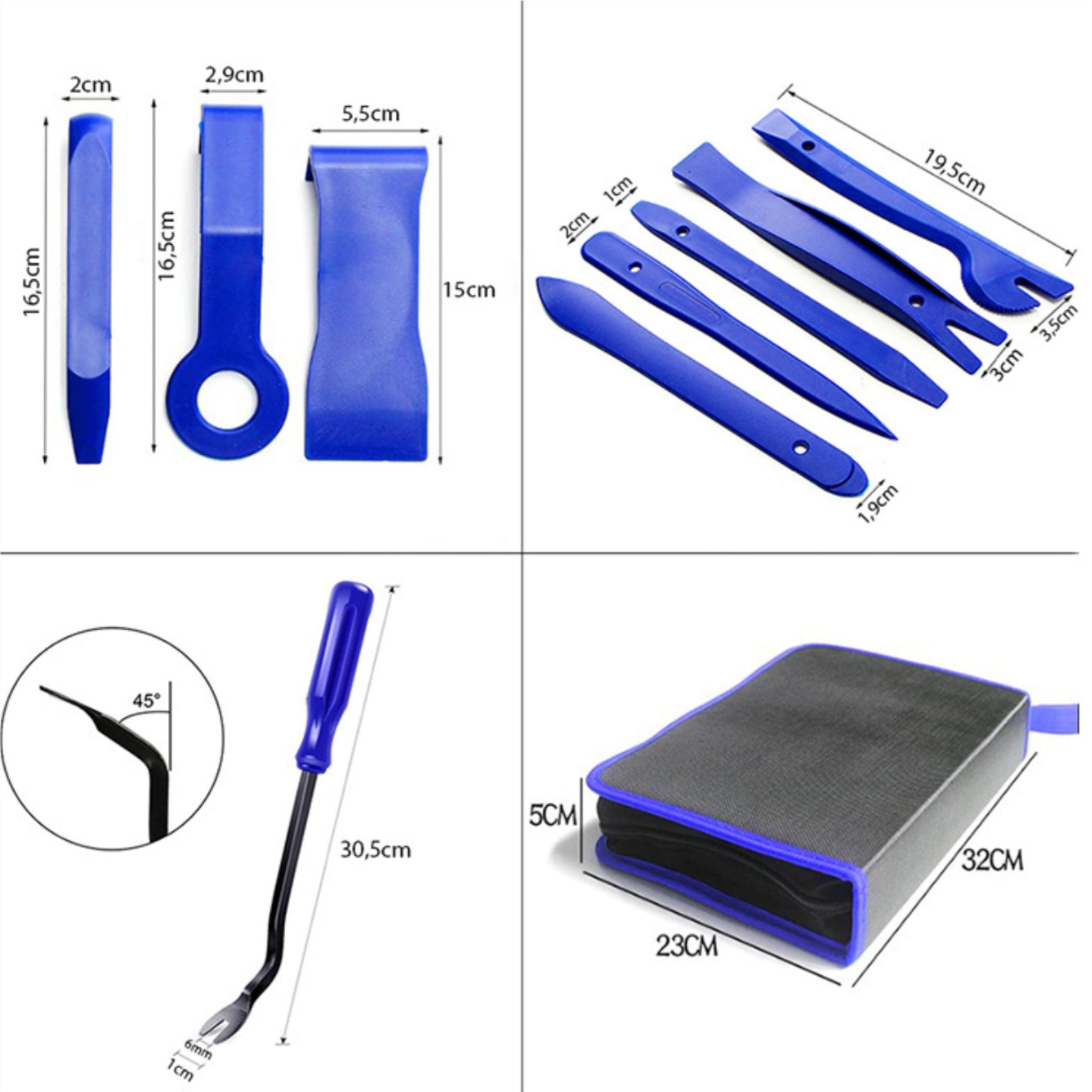 Extratores de Estofos e Clips para Rádio – Kit Profissional de Remoção