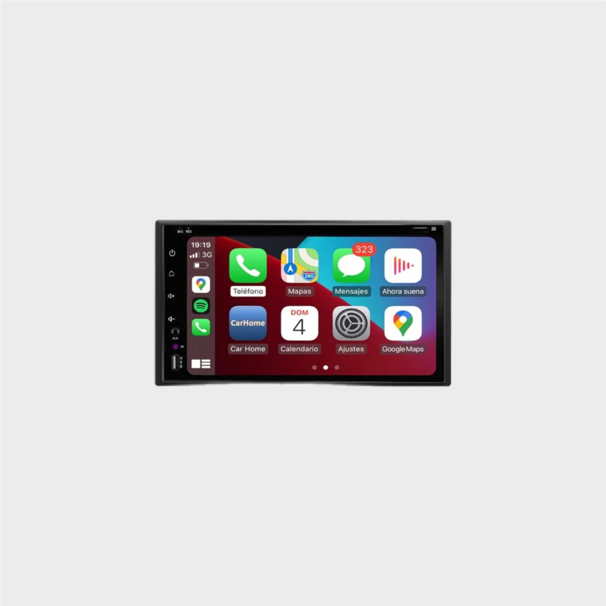 Autorrádio 2 DIN Cronos com CarPlay, Android Auto e MirrorLink | Ecrã de 6.2” Touchscreen