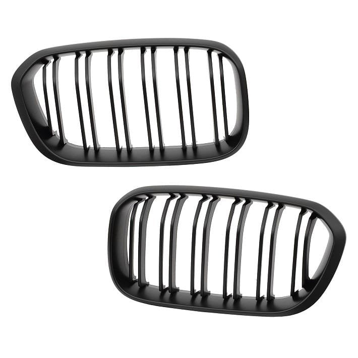 Grelhas Duplas BMW Série 1 F20/F21 LCI (2015-2018) – Design M1 em Piano Black