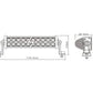 Barra LED CREE 240W 10000LMN 1040MM 9-50V