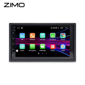 Autorrádio 2 DIN ZIMO Android 13 | CarPlay & Android Auto Wi-Fi/USB | Tela HD