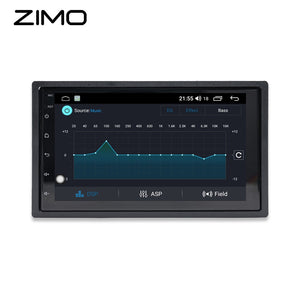 Autorrádio 2 DIN ZIMO Android 13 | CarPlay & Android Auto Wi-Fi/USB | Tela HD