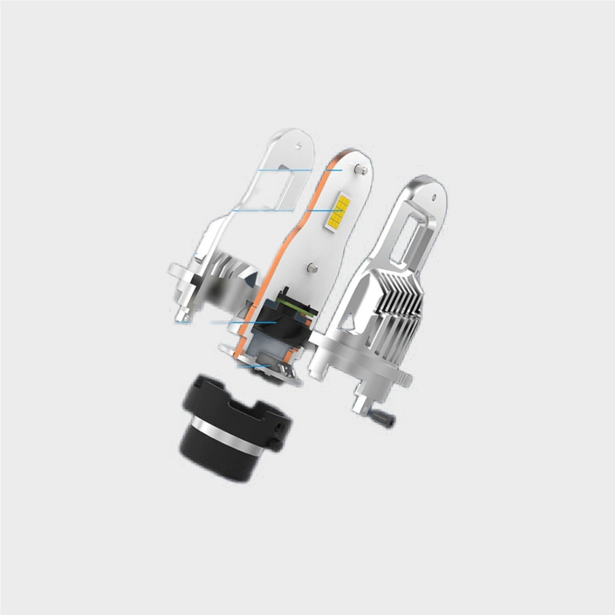 Pack 2x Lâmpadas Xenon D2S 12V 35W – 6000K Branco com Homologação