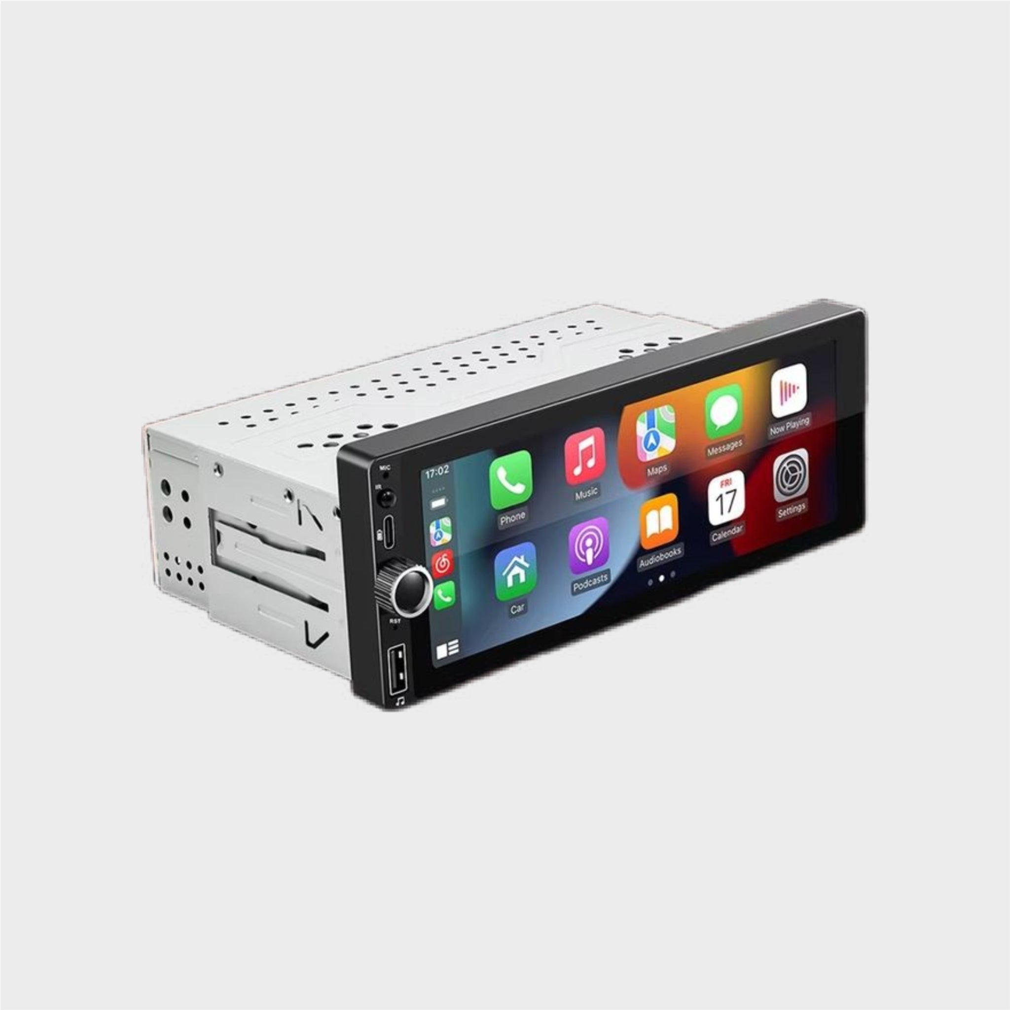 BKAP 6021A – Autorádio 1 DIN com Ecrã 6,86" Android 13 CarPlay/Android Auto