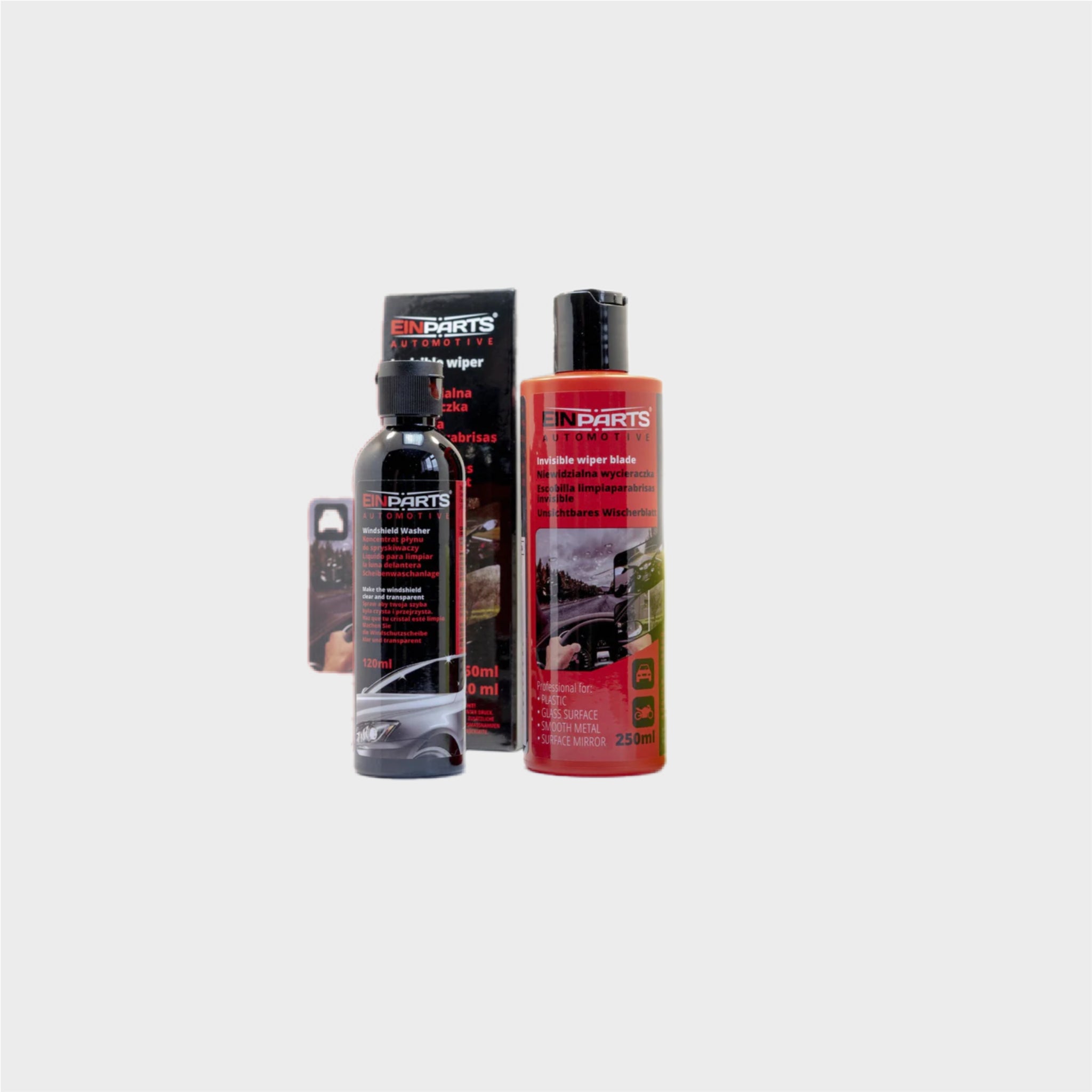 Selante de Vidros EinParts EP – Limpador Invisível com Fluido Concentrado (250ml + 120ml)