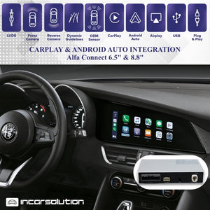 CarPlay Android Auto Camara Alfa Romeo Giulia Stelvio - Connect 6.5" & 8.8"