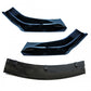 Splitter Dianteiro Universal em ABS Preto Brilhante