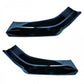 Splitter Dianteiro Universal em ABS Preto Brilhante