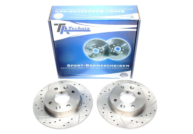 Discos de Travão Desportivos TA Technix Frente Renault Rapid / Twingo I / Super 5 (Grelhados + Ranhurados)