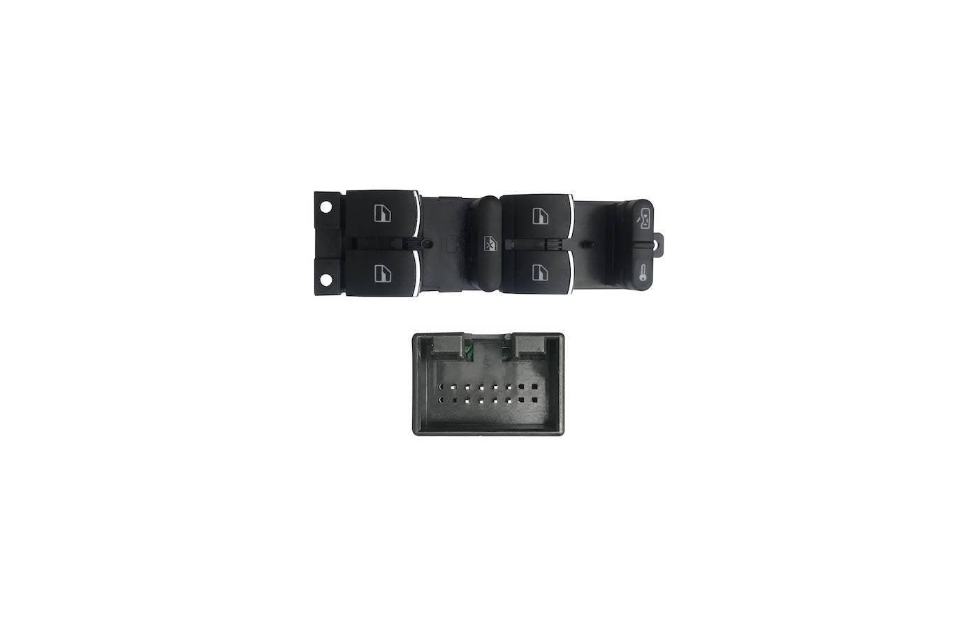 Comando Porta Frente Esquerdo (Pret/Crom) (4 Botões) 9Pin Seat Leon (1M1) VW Golf IV