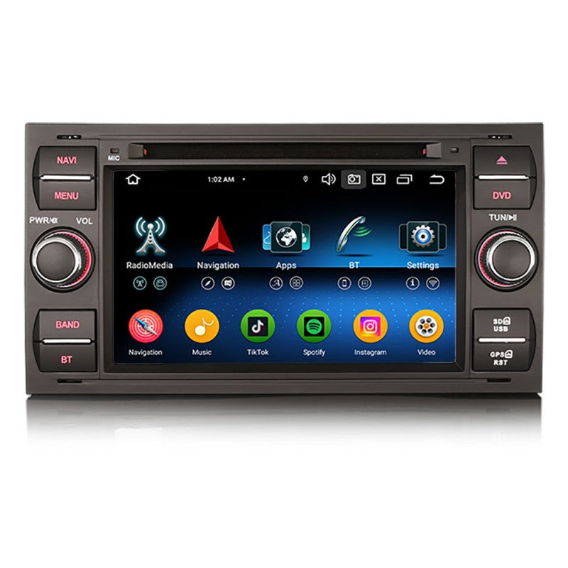 Radio CarPlay Android Auto Bluetooth USB Ford Fiesta Focus Fusion Galaxy Kuga Transit