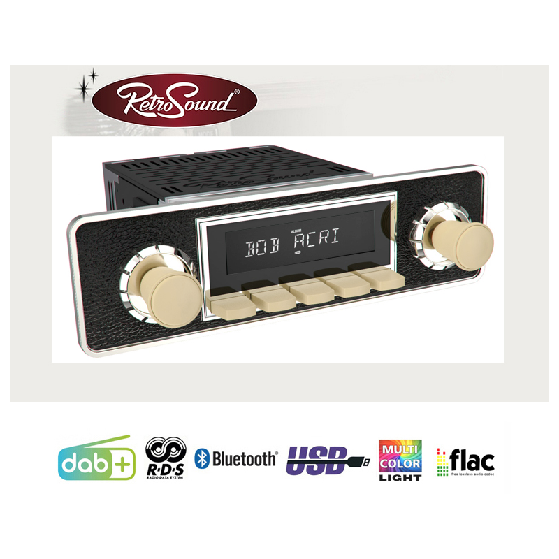 Radio Retrosound "Motor-6DAB" Design "Ivory" RDS USB Bluetooth