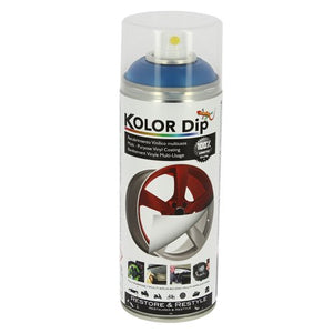 Tinta spray para revestimento vinílico Kolor Dip 400ml - Azul metálico