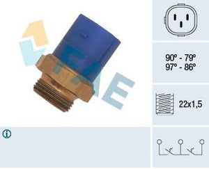 Sensor Interruptor de Temperatura do Ventilador do Radiador FAE 38170