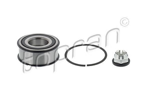 Kit de rolamento de roda TOPRAN 700 639 Eixo dianteiro, esquerdo, Eixo dianteiro, direito, com porca, com anel de retenção, 84 mm